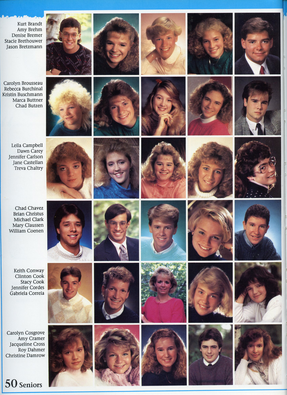 1989 Sheboygan North High School Yearbook Page 50