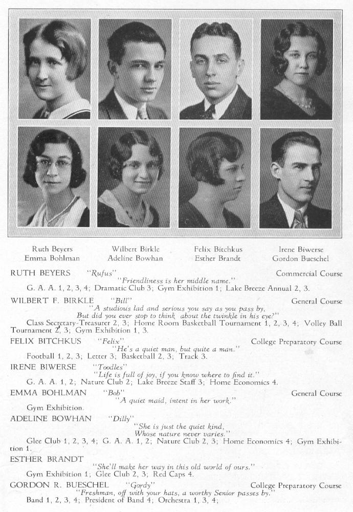 1931 Sheboygan High School Yearbook